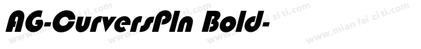 AG-CurversPln Bold字体转换